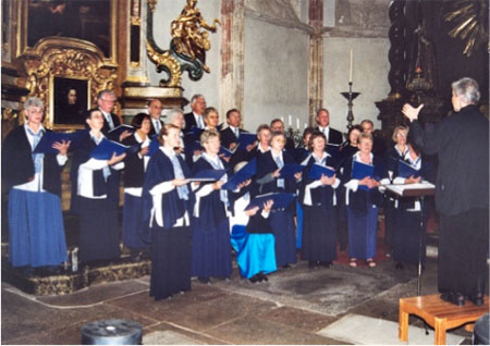Koncert i 2002 i Teyn kirke i Prag, hvor Tycho Brahe er begravet